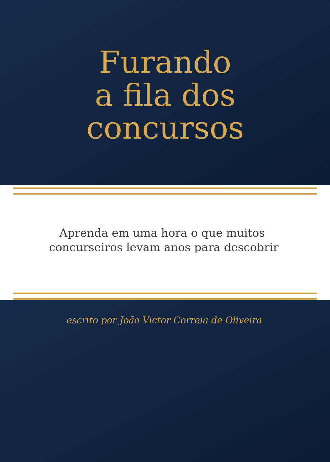 Capa do ebook Furando a Fila dos Concursos